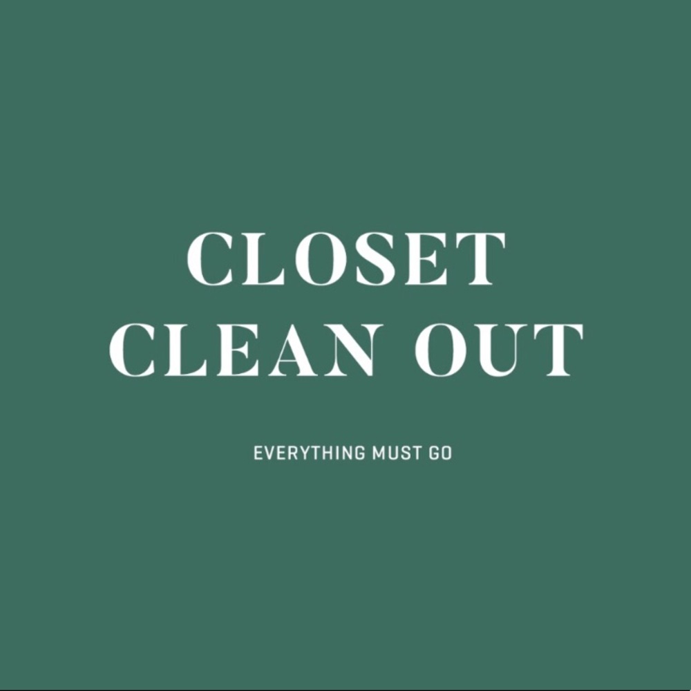 Everything must go!! Nesting hard and cleaning out my closets!